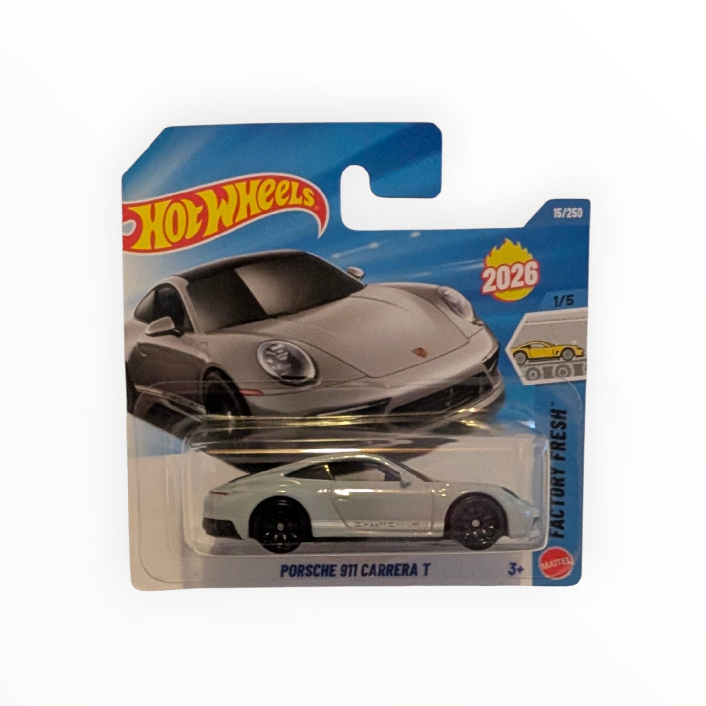 Hot Wheels Porsche 911 Carrera T – Factory Fresh – 15/250 – 1:64 – OVP