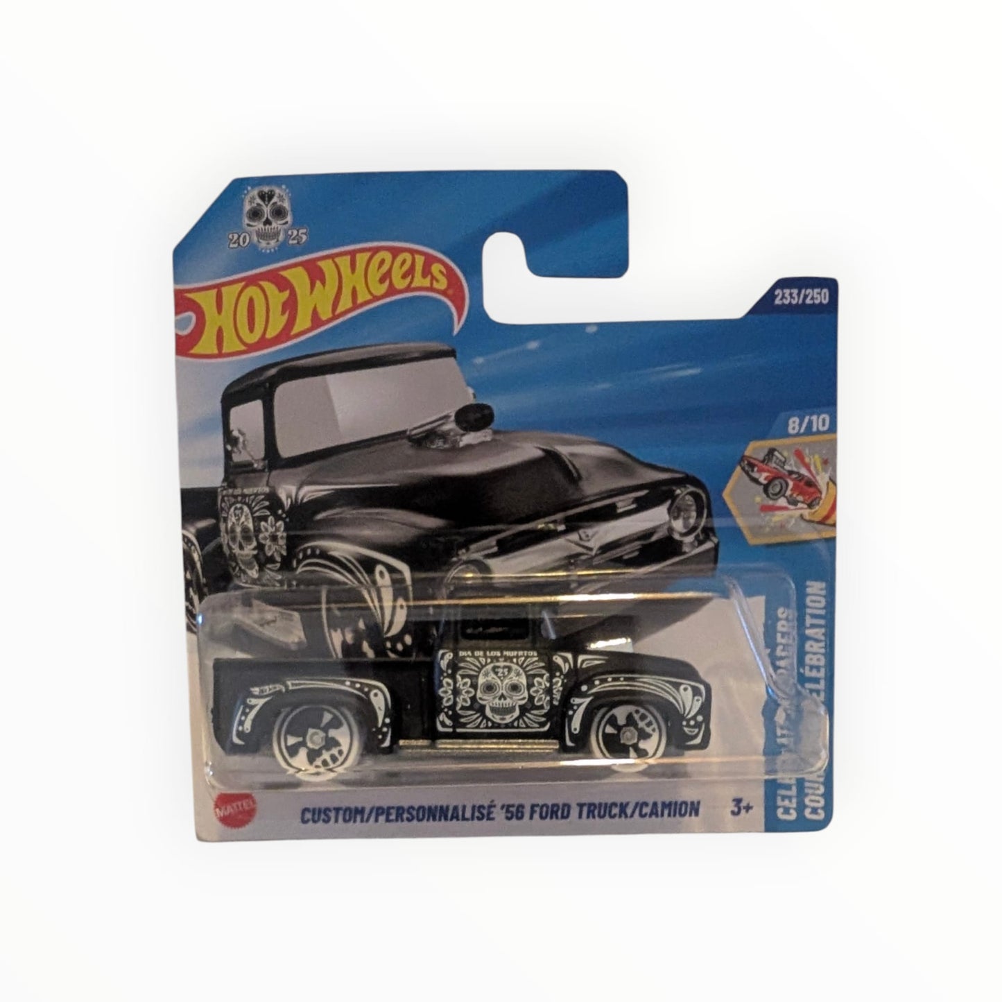 Hot Wheels Custom ’56 Ford Truck – Día de los Muertos – Celebration Racers 8/10 – Nr. 233/250 – OVP