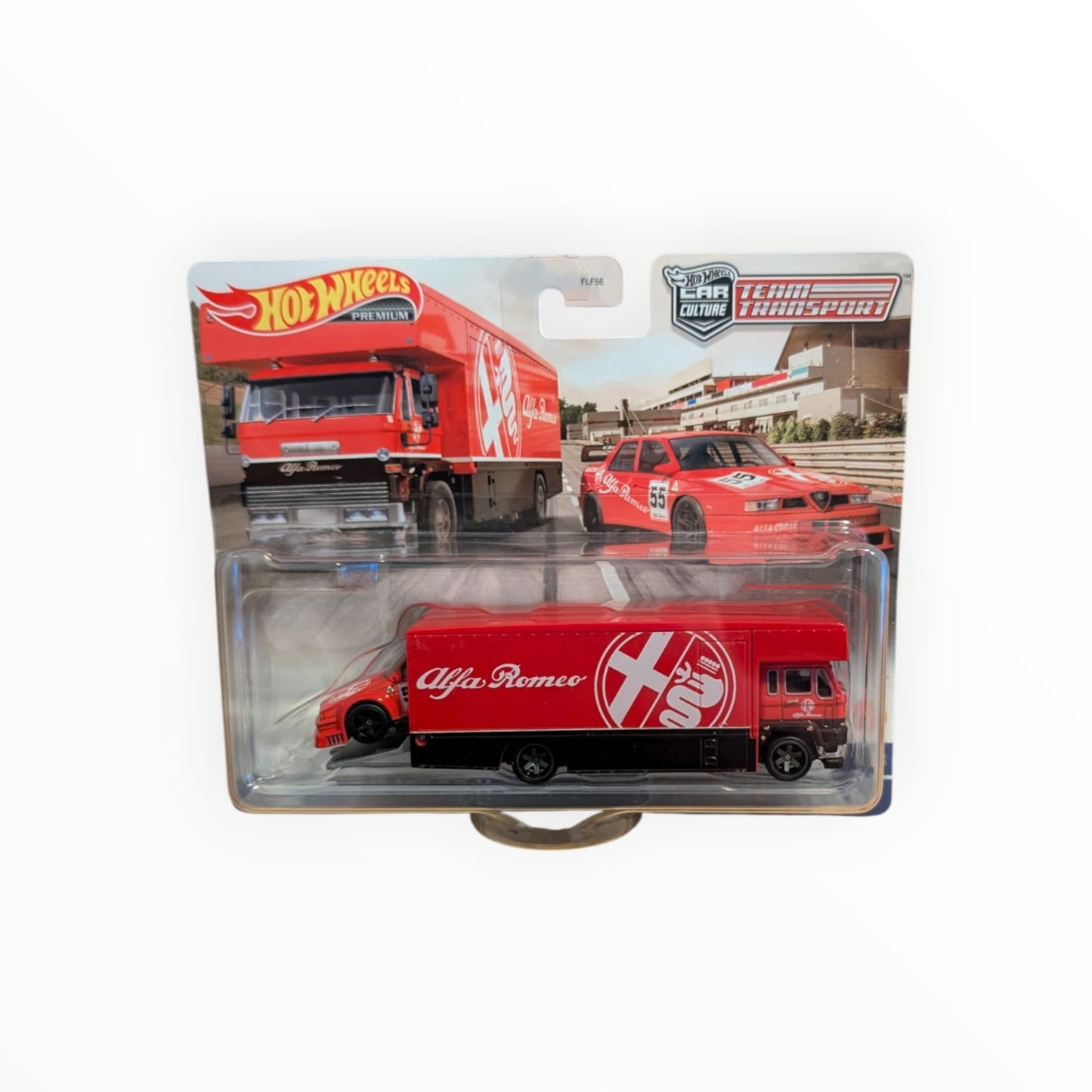 Hot Wheels Premium Team Transport Alfa Romeo 155 V6 Ti + Fleet Flyer | #53 | HKF42 | 1:64 | OVP