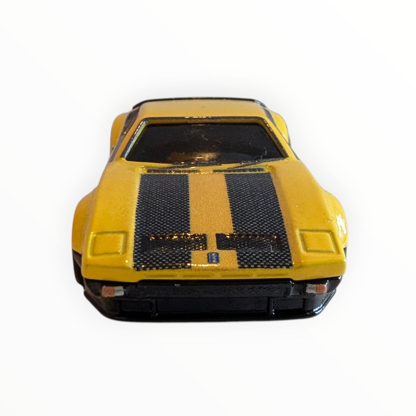 Hot Wheels Premium Boulevard #110 – De Tomaso Pantera Gruppo 4 – Gelb/Schwarz – Real Riders – Full Metal Body – lose