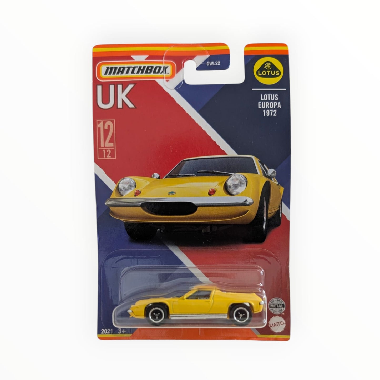Matchbox UK Lotus Europa 1972 gelb 12/12 GWL22 OVP
