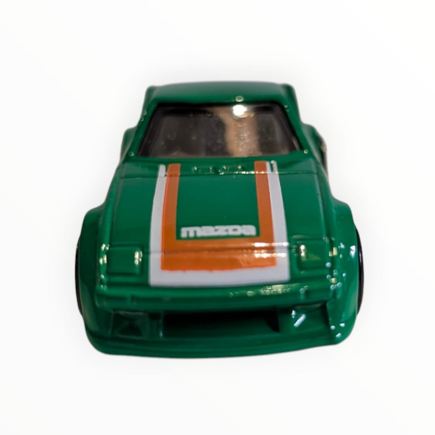 Hot Wheels Mazda RX-7 – grün/orange – lose – ca. 1:64