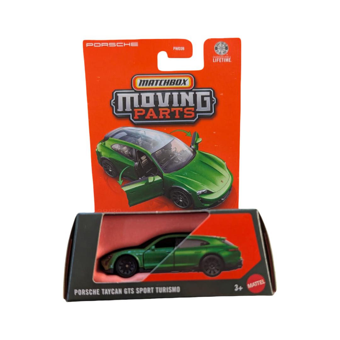 Matchbox Moving Parts Porsche Taycan GTS Sport Turismo – 2026 – Grün Metallic – OVP