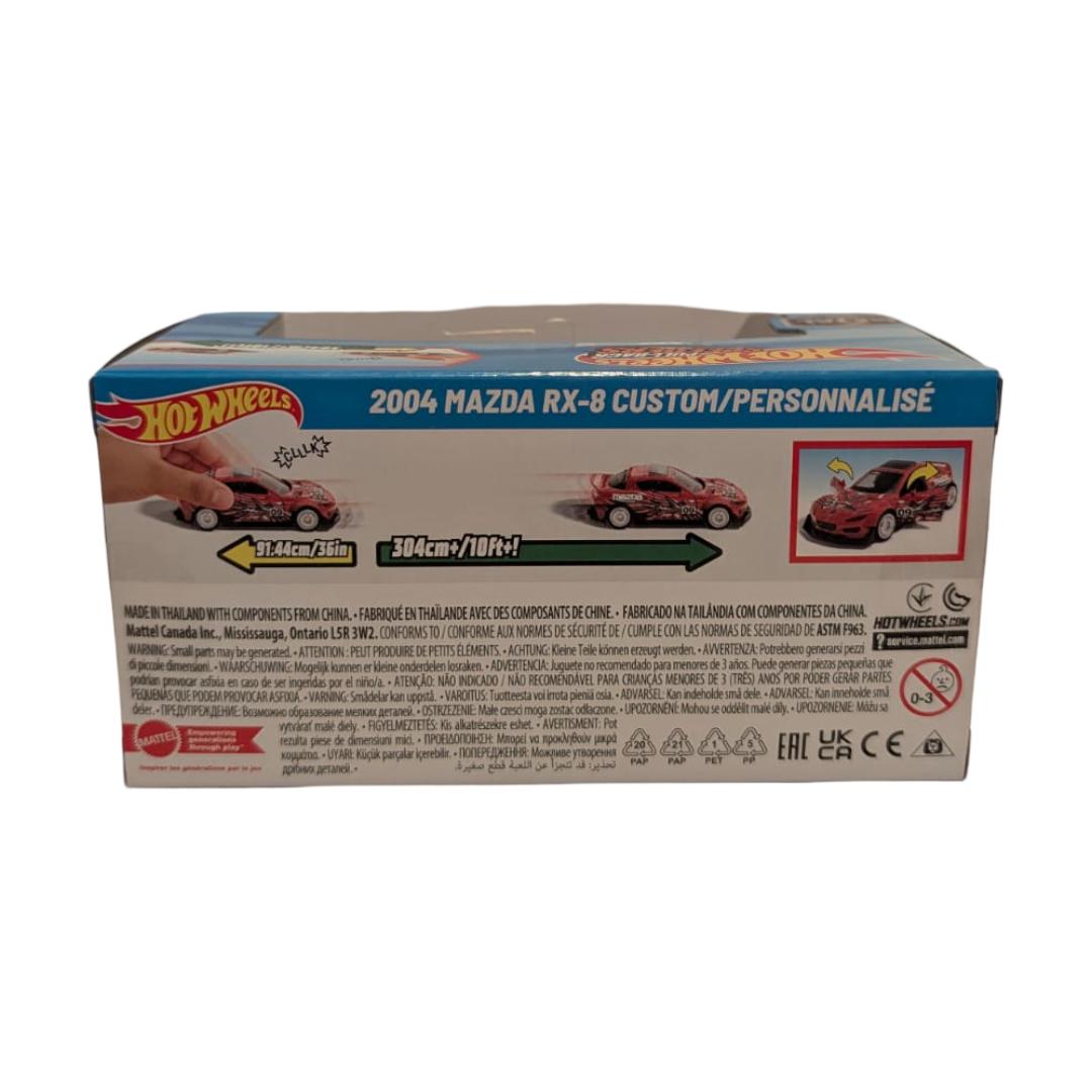 Hot Wheels Pull-Back Speeders 2004 Mazda RX-8 Custom 1:43 – Night Burnerz 05/05 – OVP
