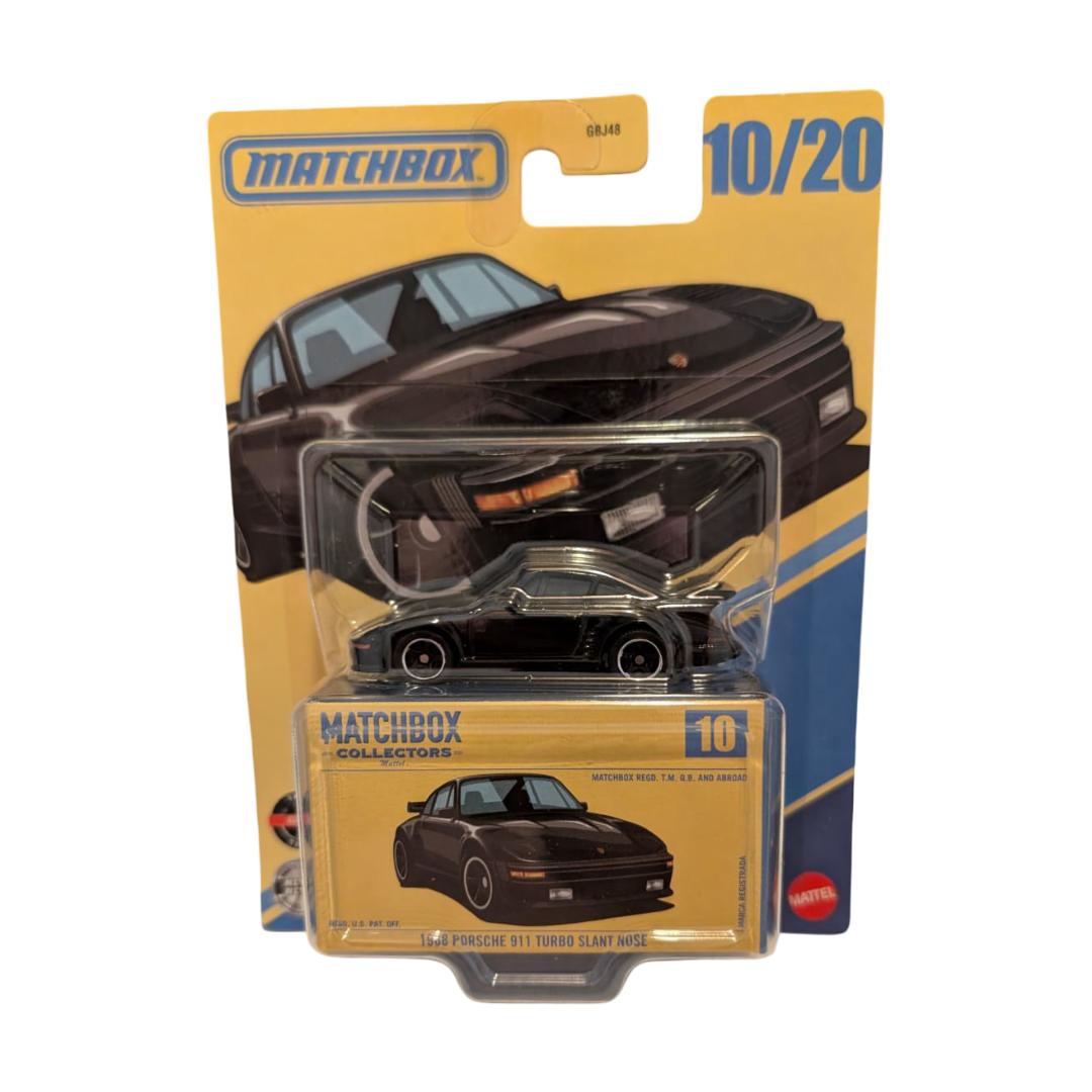 Matchbox Collectors 1988 Porsche 911 Turbo Slant Nose Schwarz – 10/20 – 1:64 – OVP