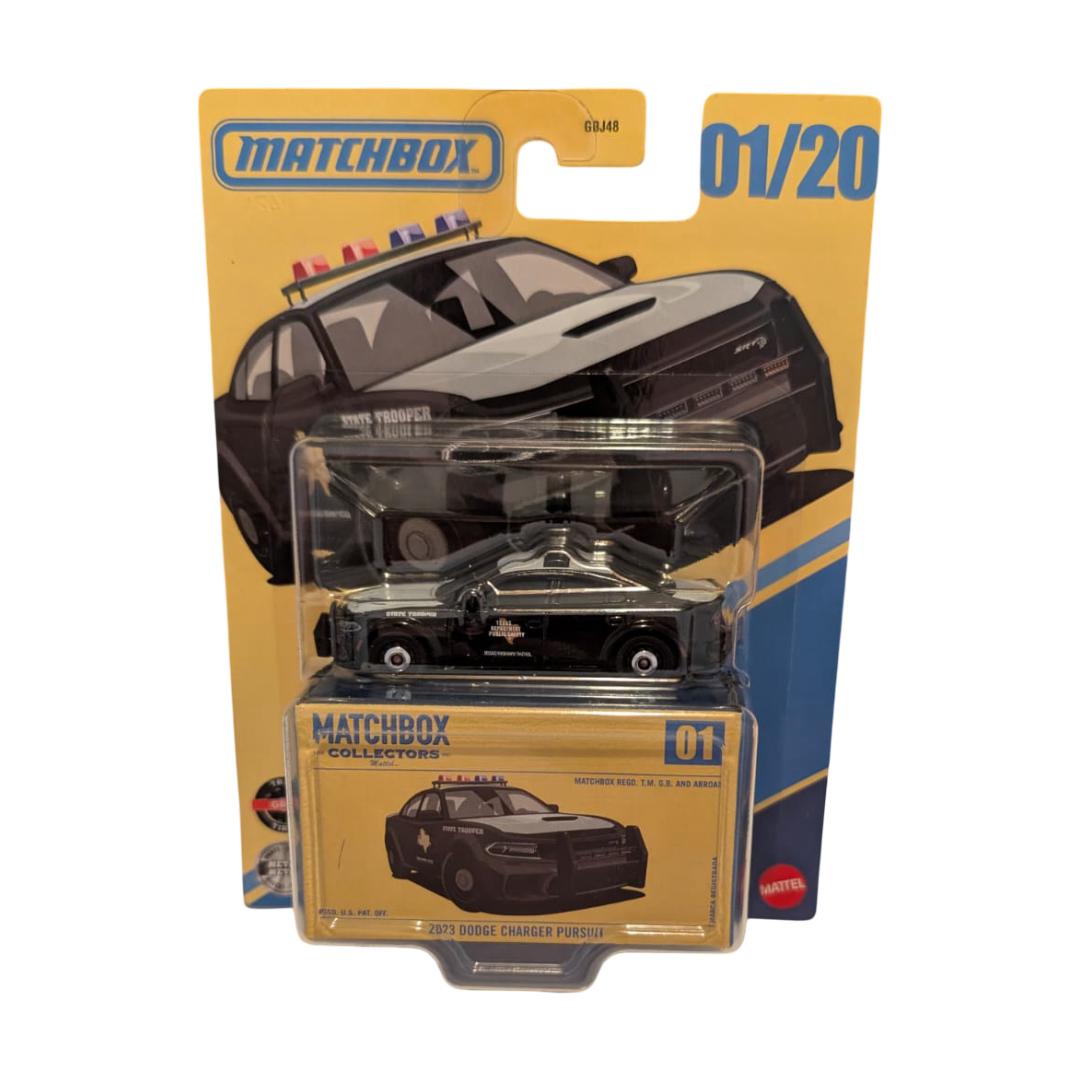 Matchbox Collectors 2023 Dodge Charger Pursuit Texas Highway Patrol – 1/20 – 1:64 – OVP