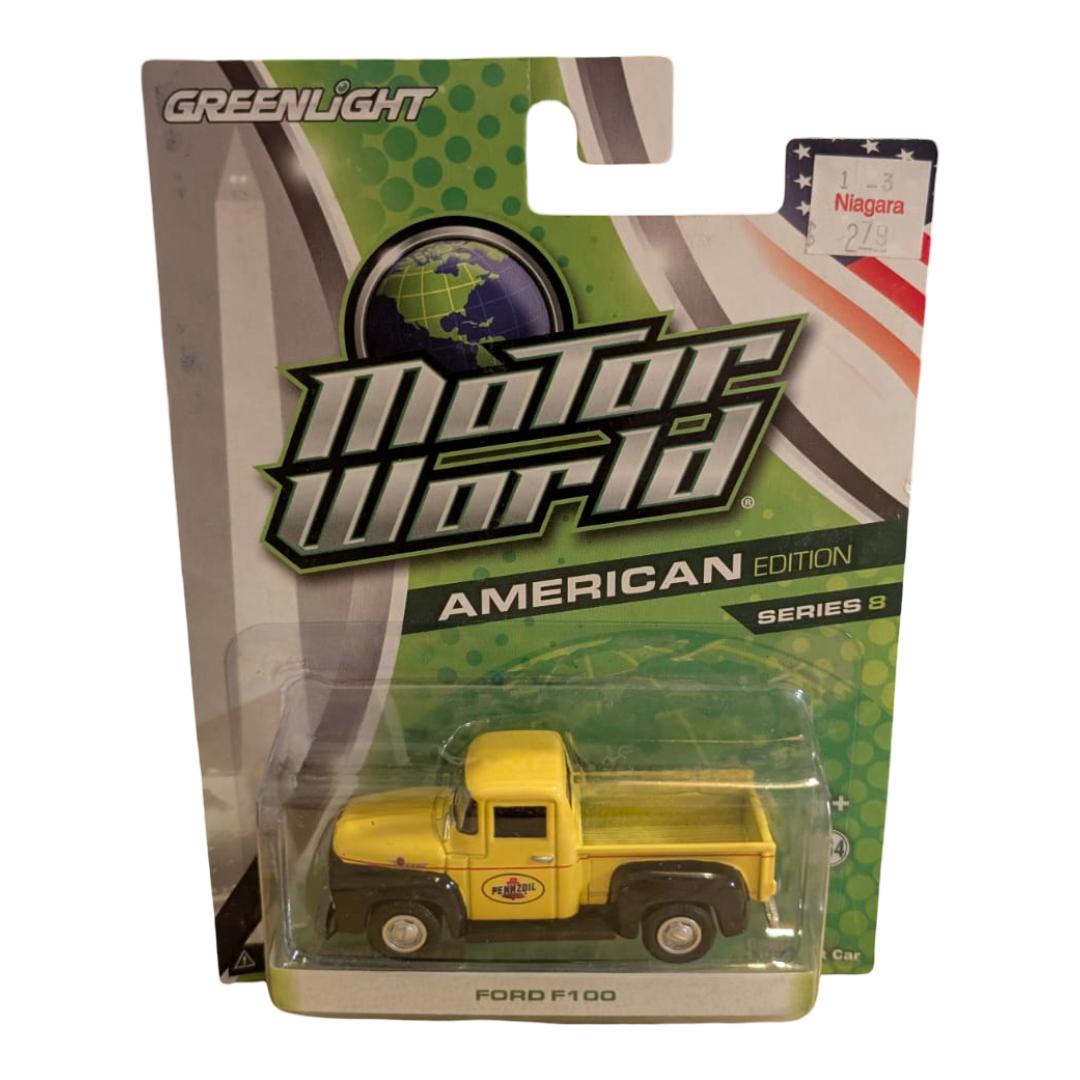 GreenLight Motor World Ford F-100 Pennzoil 1:64 American Edition Series 8 OVP