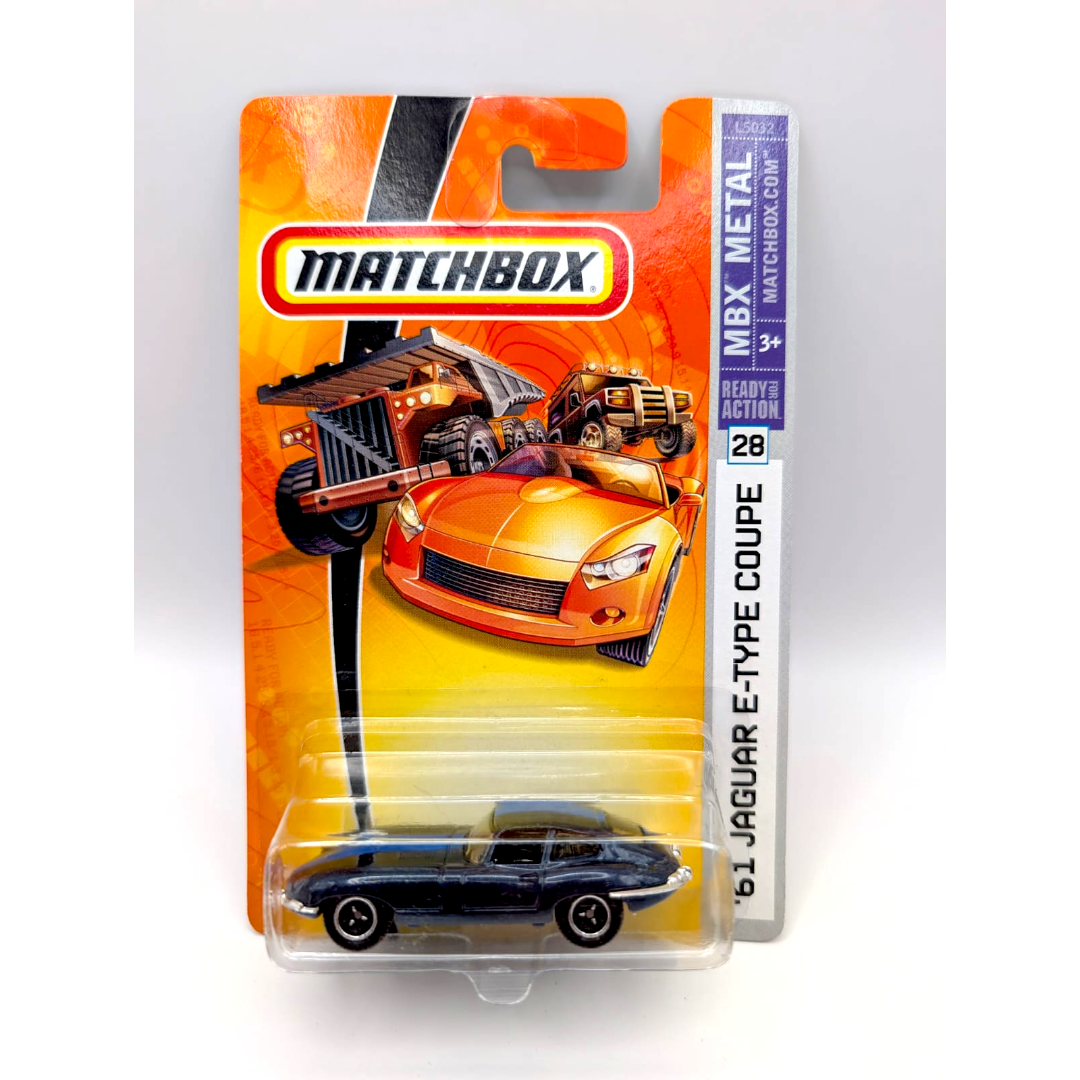Matchbox 1961 Jaguar E-Type Coupé MBX Metal Nr. 28 OVP 2007 Blau