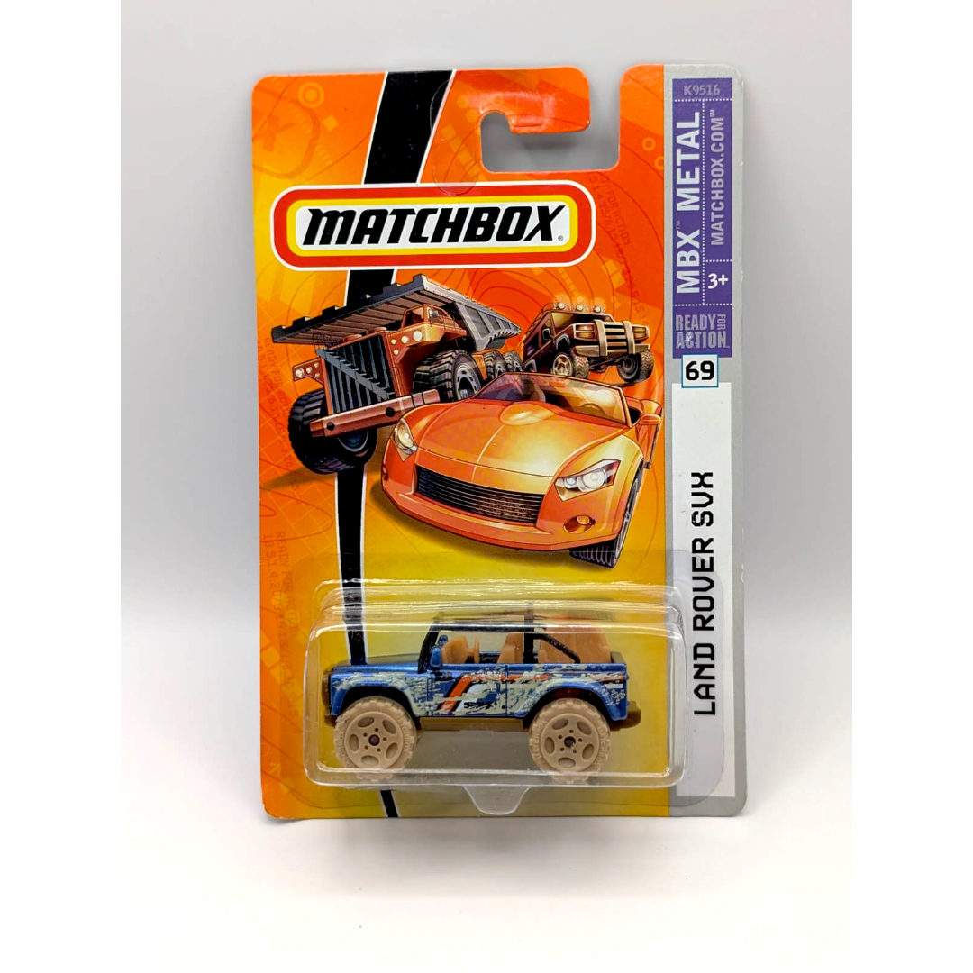 Matchbox Land Rover SVX MBX Metal Nr. 69 Blau Offroad 2007 Neu OVP
