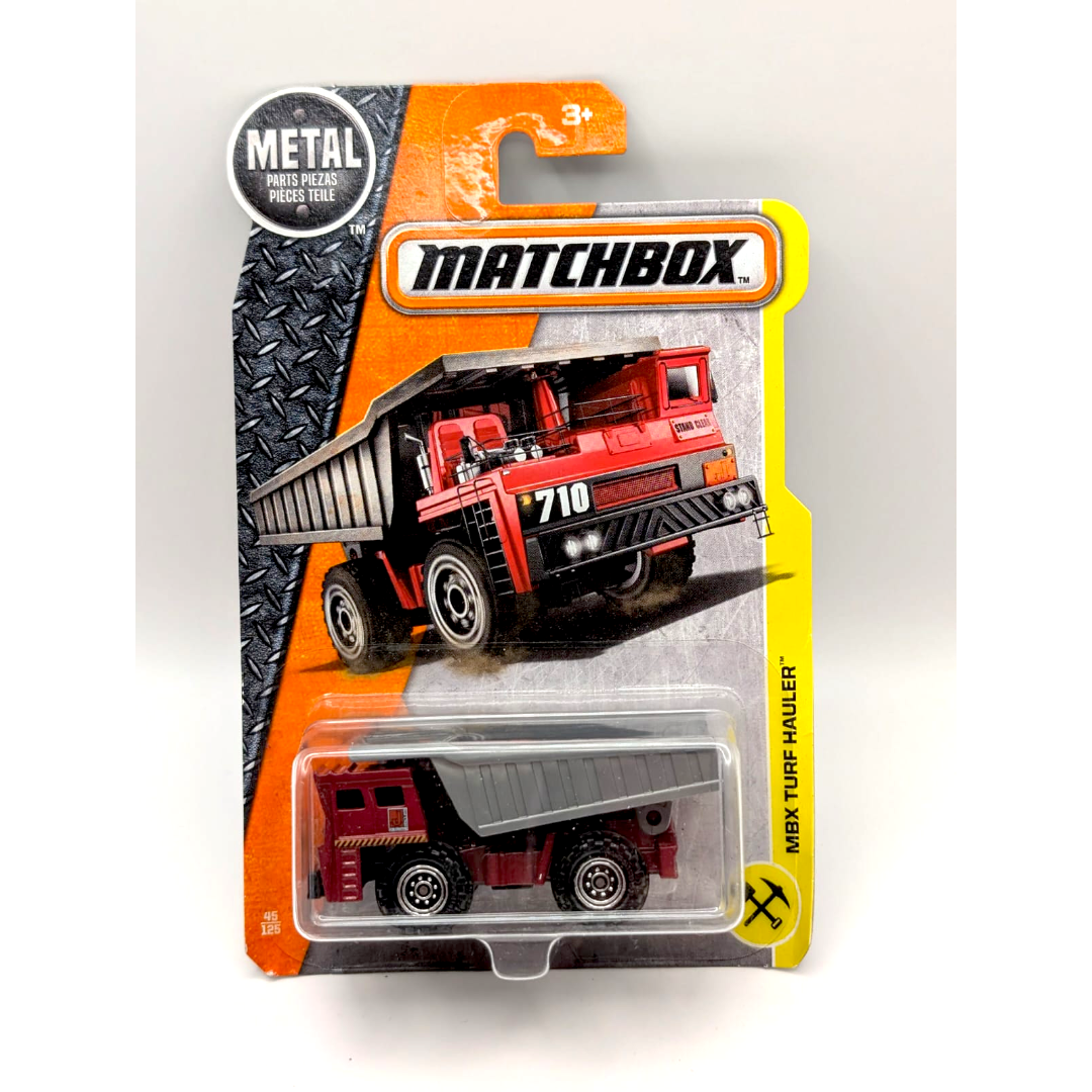Matchbox MBX Turf Hauler 45/125 Muldenkipper Rot Grau 2017 Neu OVP