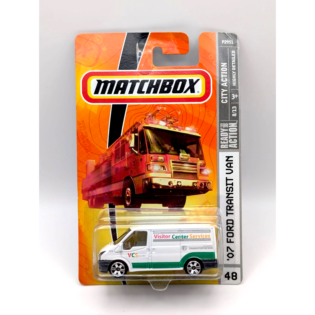 Matchbox ’07 Ford Transit Van Visitor Centre Services Nr. 48 2009 Neu OVP