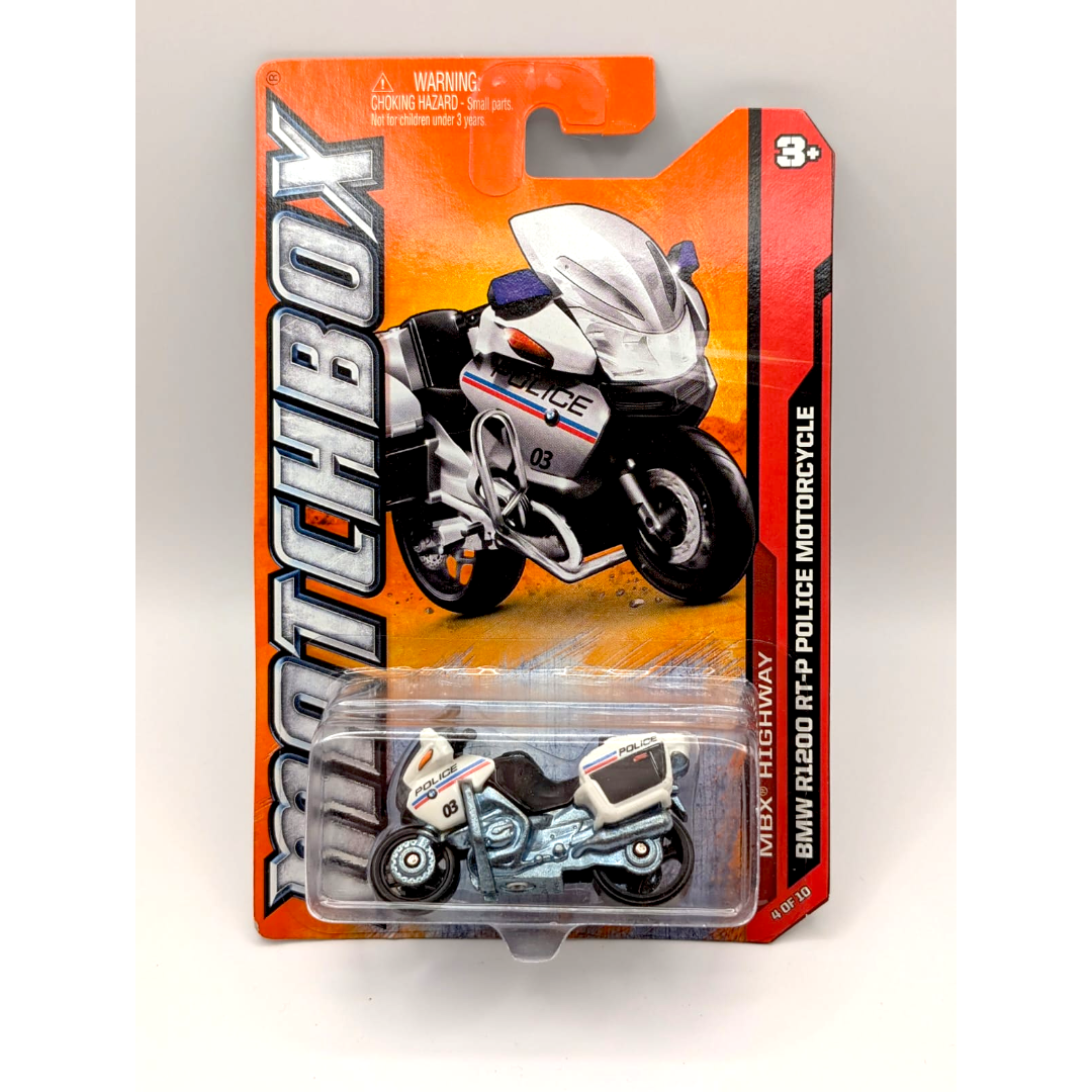 Matchbox BMW R1200 RT-P Police Motorrad MBX Highway US Long Card OVP