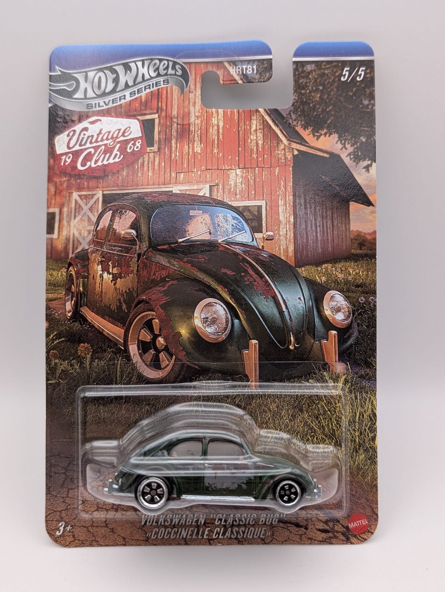 Hot Wheels Silver Series VW Classic Bug Vintage Club 5/5 Grün OVP
