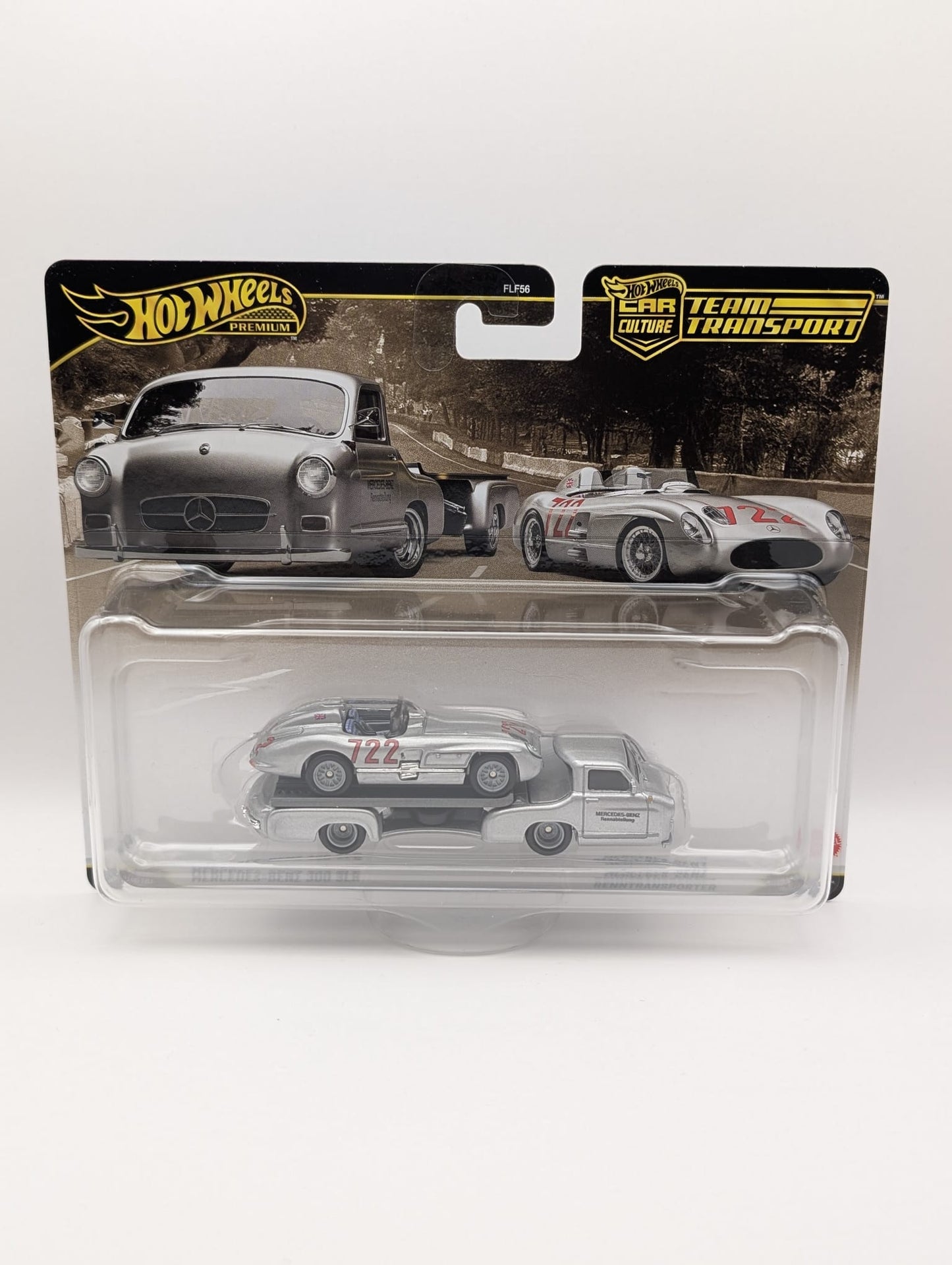 Hot Wheels Premium Team Transport Mercedes-Benz 300 SLR Renntransporter #89 OVP