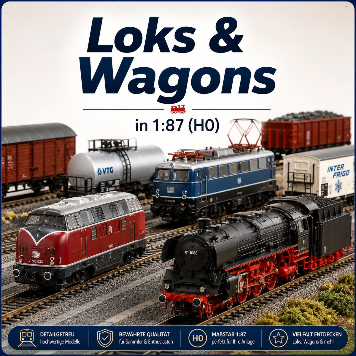 Loks & Wagons in 1:87 (H0)