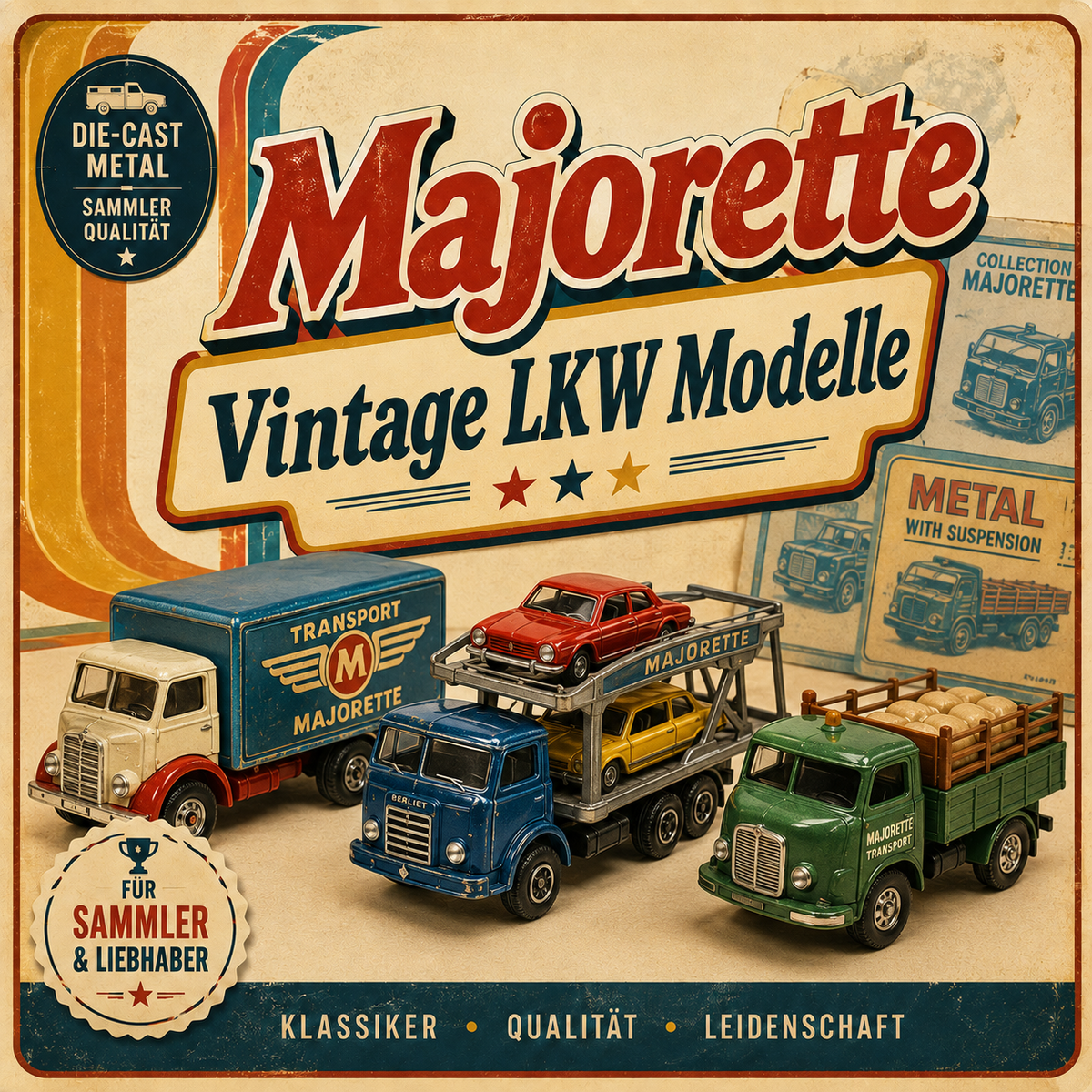 Majorette Vintage LKW Modelle