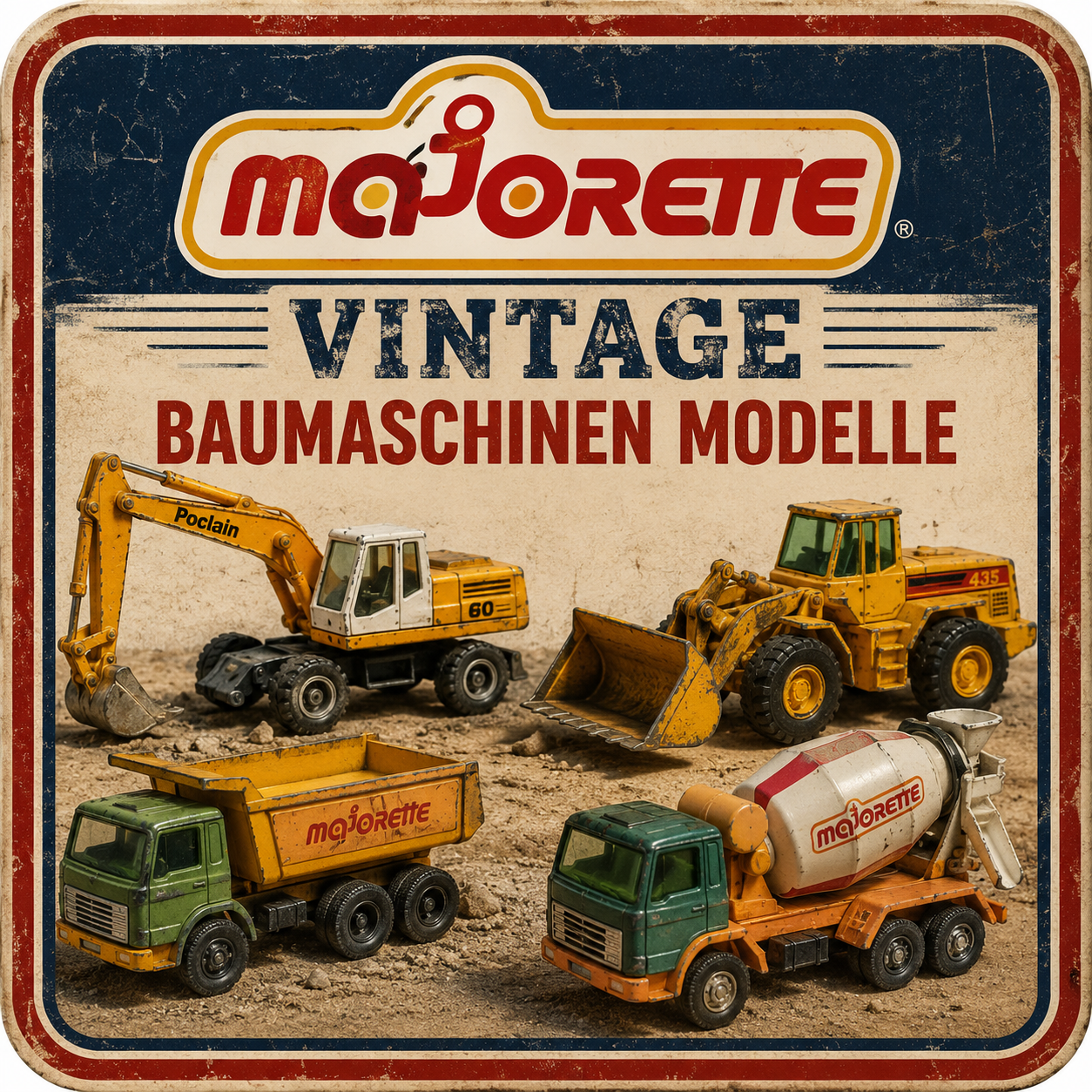 Majorette Vintage Baumaschinen