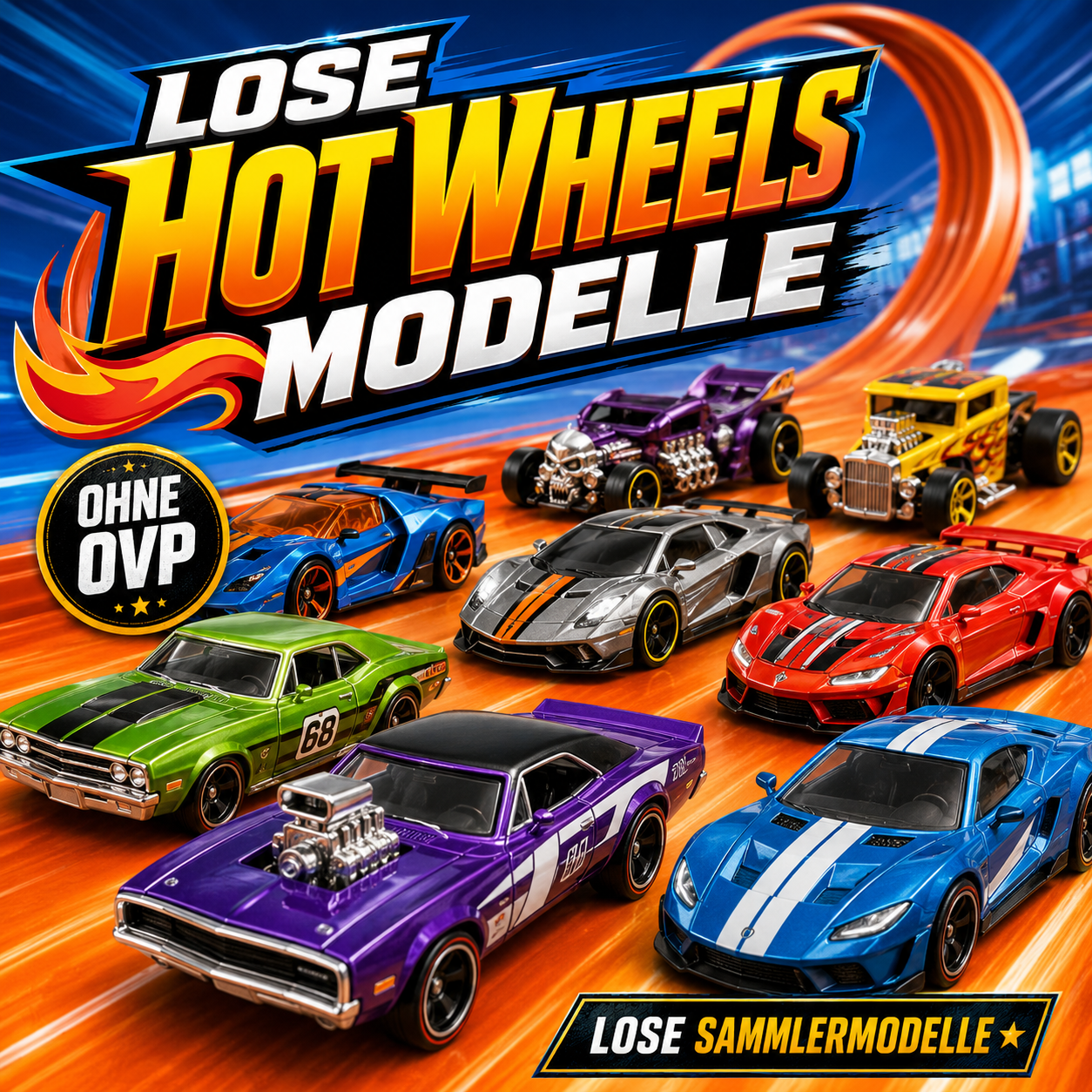 Lose Hot Wheels Modelle