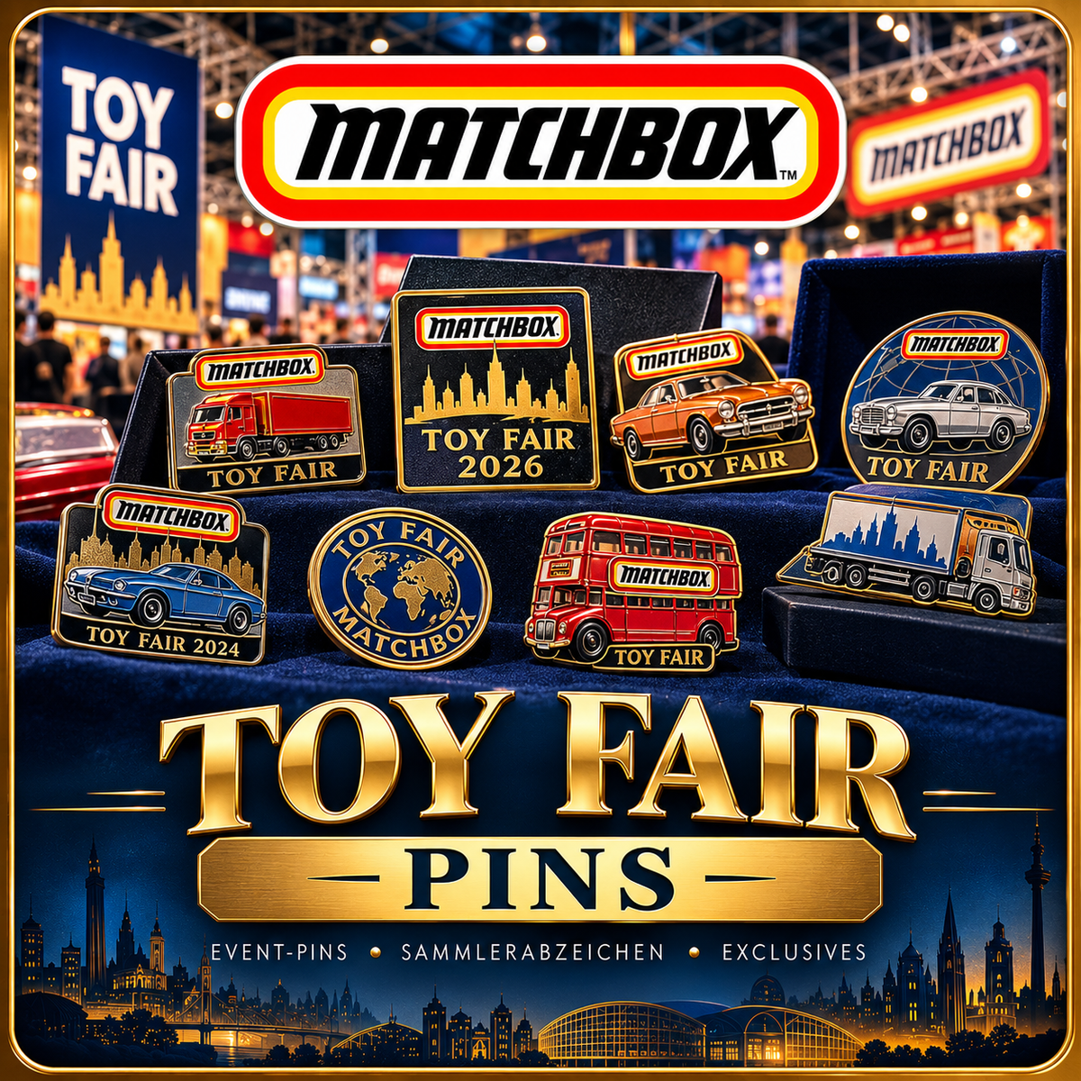 Matchbox Toy Fair Pins