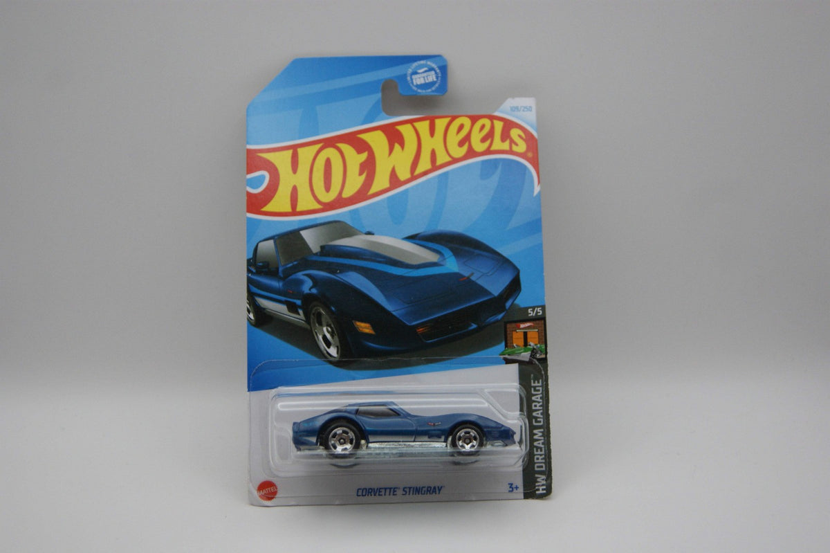 Hot Wheels Corvette Stingray 2024 HW Dream Garage 5/5 109/250 Blau HTD53 OVP