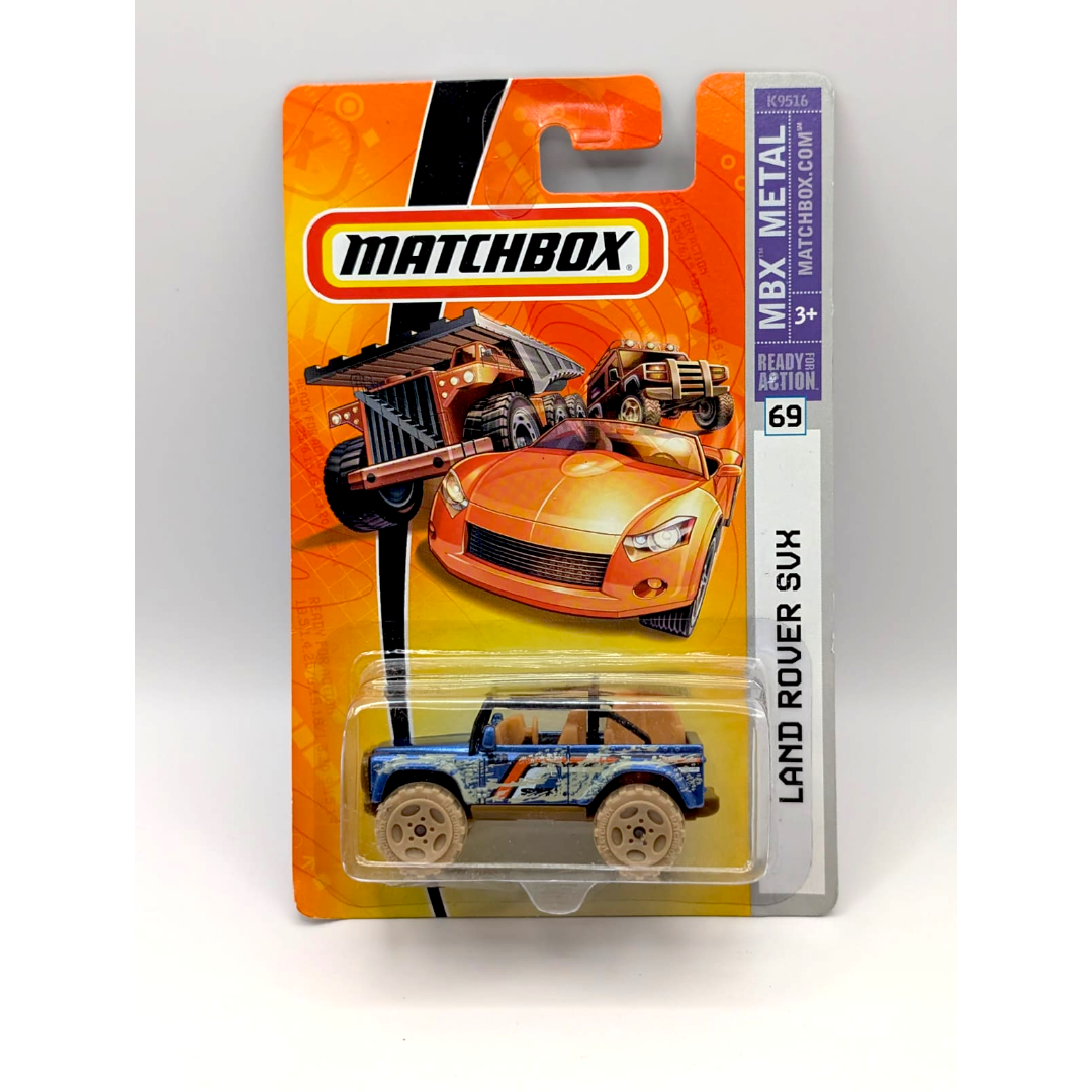 Matchbox Land Rover SVX MBX Metal Nr. 69 Blau Offroad 2007 Neu OVP