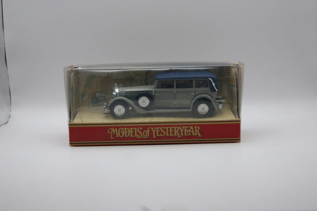 Matchbox Models of Yesteryear Y-40 1931 Mercedes-Benz 770 Grau Blau OVP