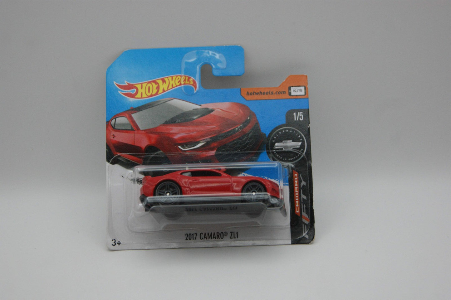 Hot Wheels 2017 Camaro ZL1 Camaro Fifty 1/5 220/365 Rot Short Card OVP