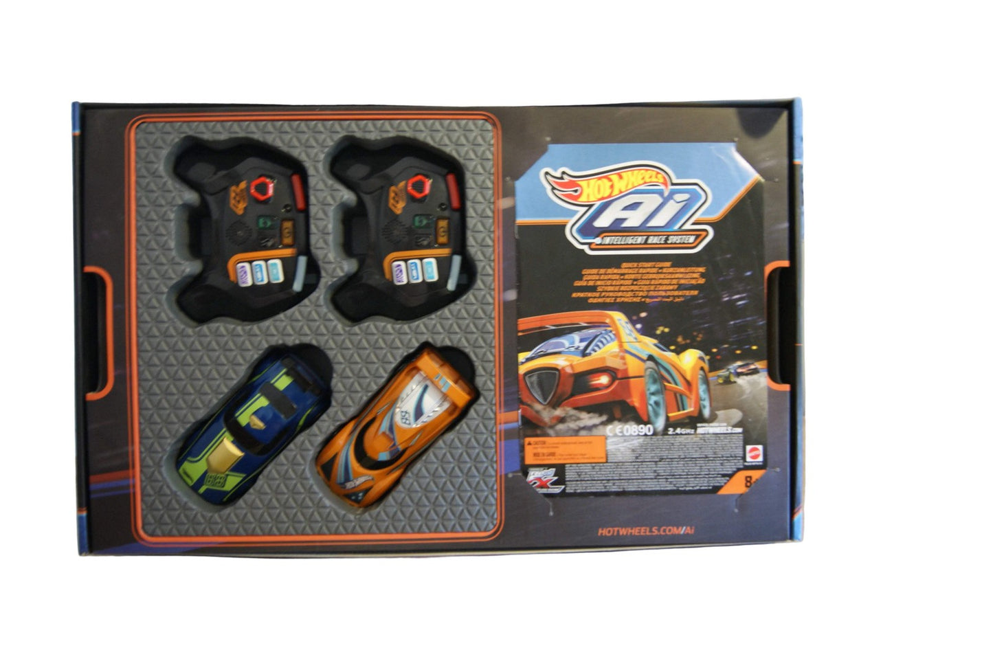 Hot Wheels A.i. Intelligent Race System FBL83 Rennbahn 2 Autos 2 Controller OVP