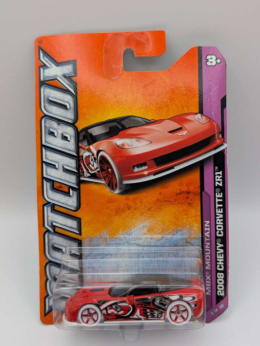 Matchbox 2008 Chevy Corvette ZR1 MBX Mountain US Long Card OVP