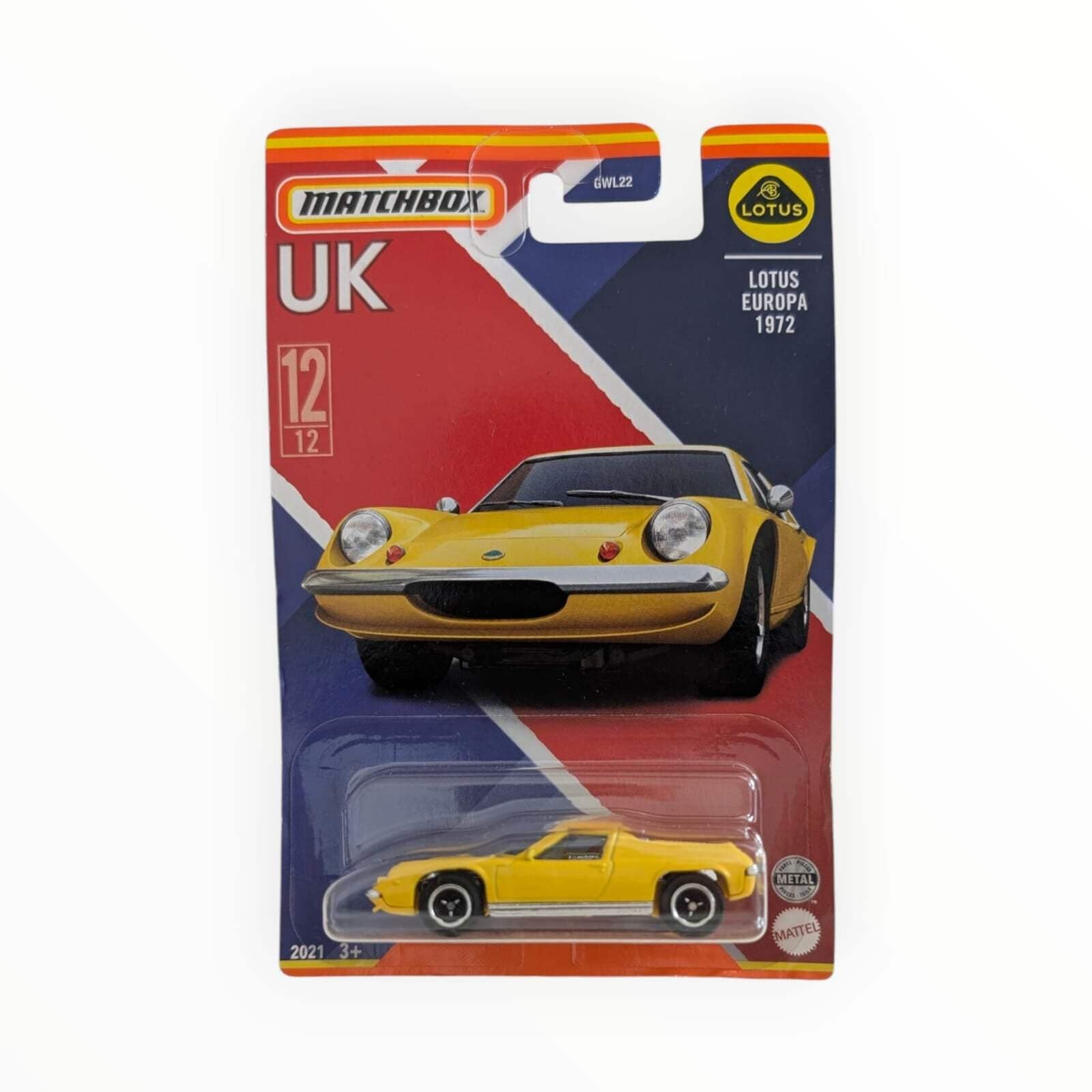 Matchbox UK Lotus Europa 1972 gelb 12/12 GWL22 OVP