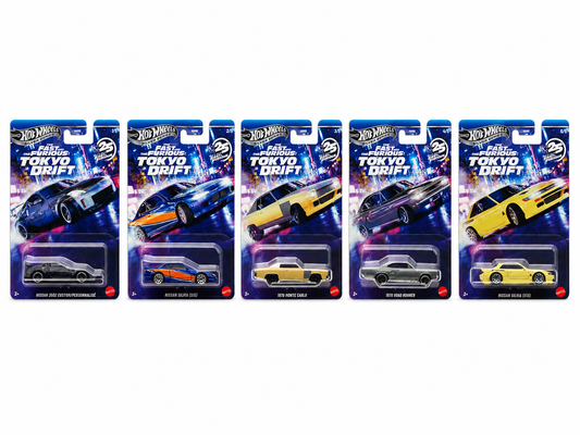 Hot Wheels Fast & Furious Tokyo Drift 25th Anniversary 5er Set Silver 2026 OVP