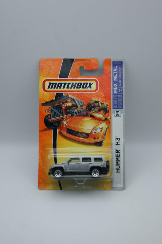 Matchbox Hummer H3 Silber #59/75 MBX Metal 2006 US Modell Long Card OVP