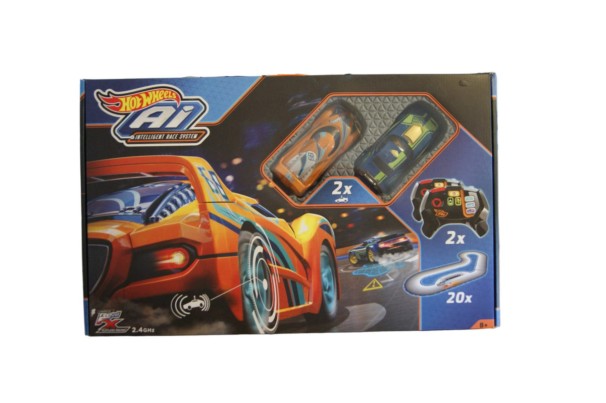 Hot Wheels A.i. Intelligent Race System FBL83 Rennbahn 2 Autos 2 Controller OVP