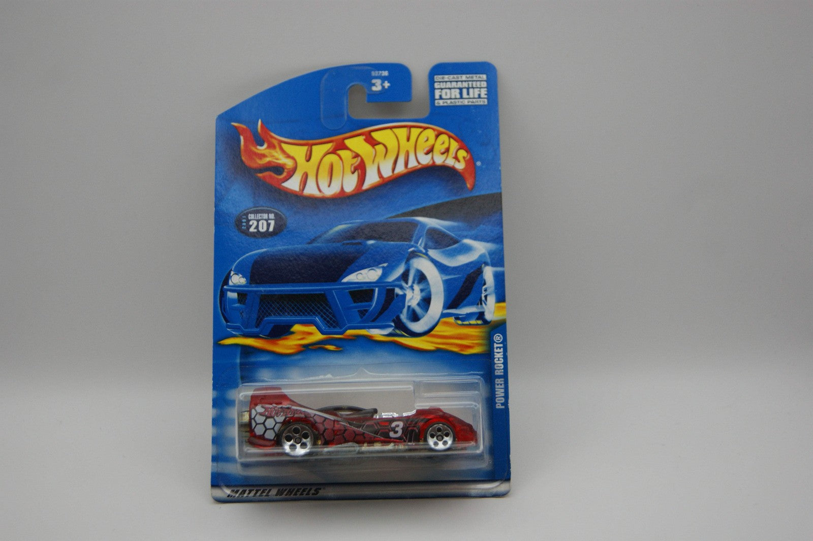 Hot Wheels Power Rocket 2001 Collector No. 207 transparent rot OVP