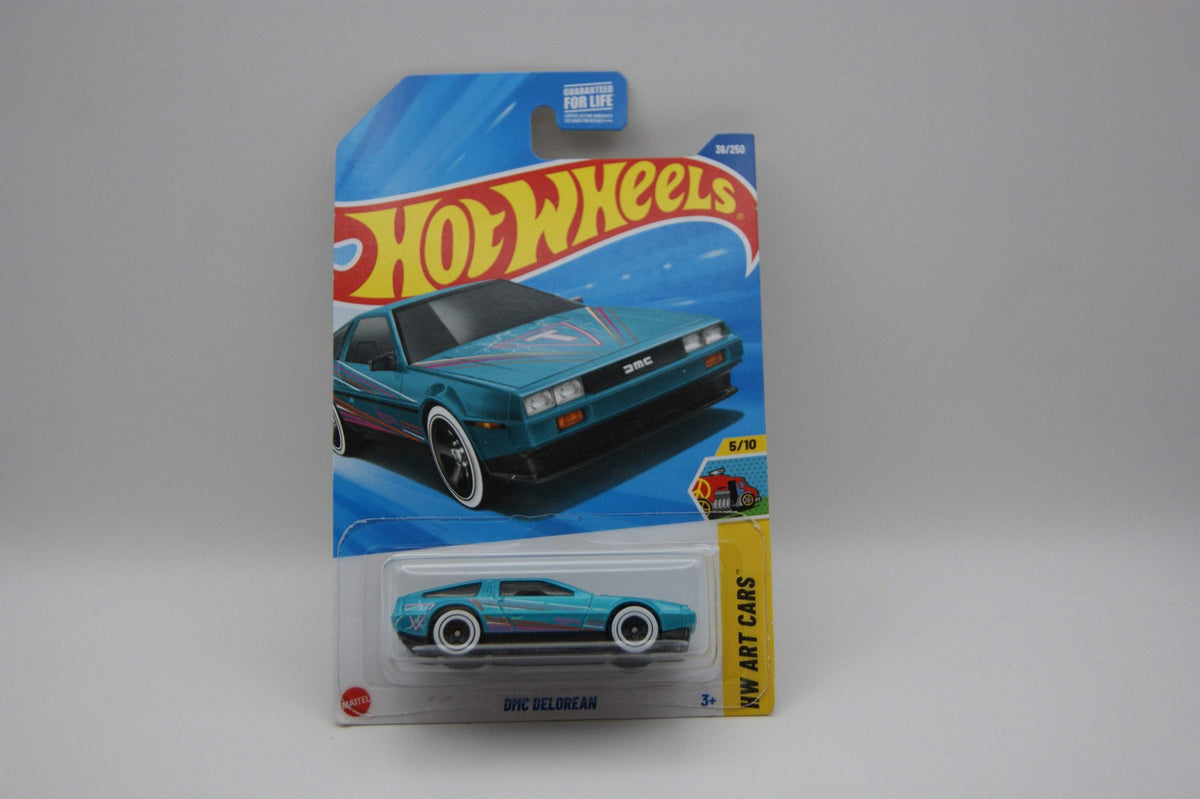 Hot Wheels DMC DeLorean – HW Art Cars 5/10 – 36/250 – Türkis – 2025 Neu OVP