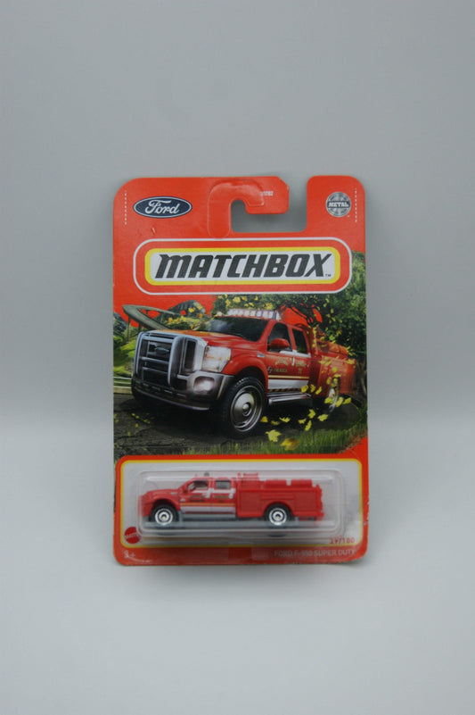 Matchbox Ford F-550 Super Duty Fire Rescue Rot 29/100 US Modell Long Card OVP
