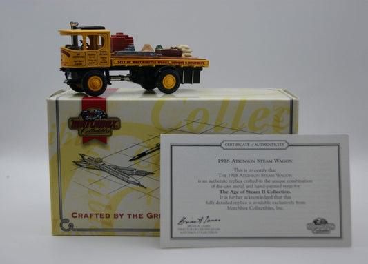 Matchbox YAS10-M 1918 Atkinson Steam Wagon City of Westminster OVP