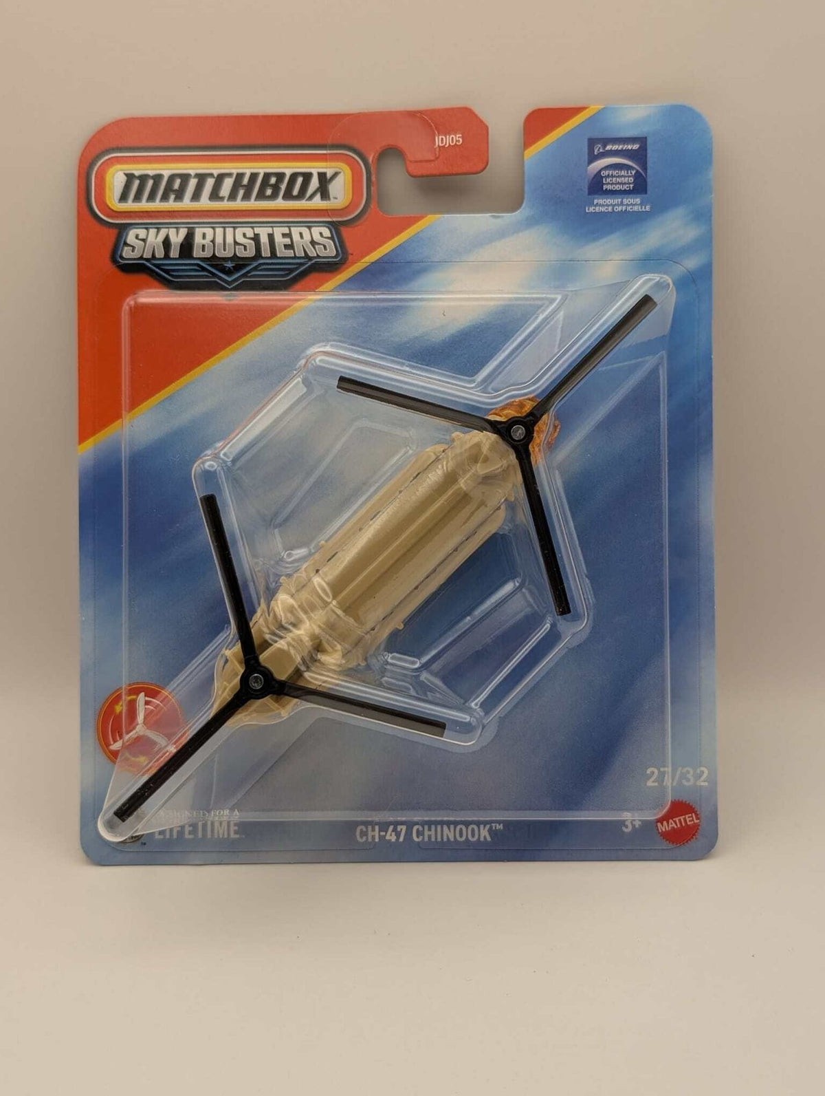Matchbox Sky Busters Boeing CH-47 Chinook Hubschrauber 27/32 Beige OVP