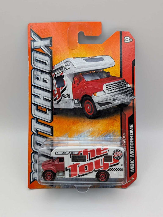 Matchbox MBX Motor Home World Tour Wohnmobil 2012 US Long Card OVP