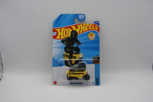 Hot Wheels Honda Motocompo 2025 HW Moto 3/5 #181/250 Gelb US Long Card OVP