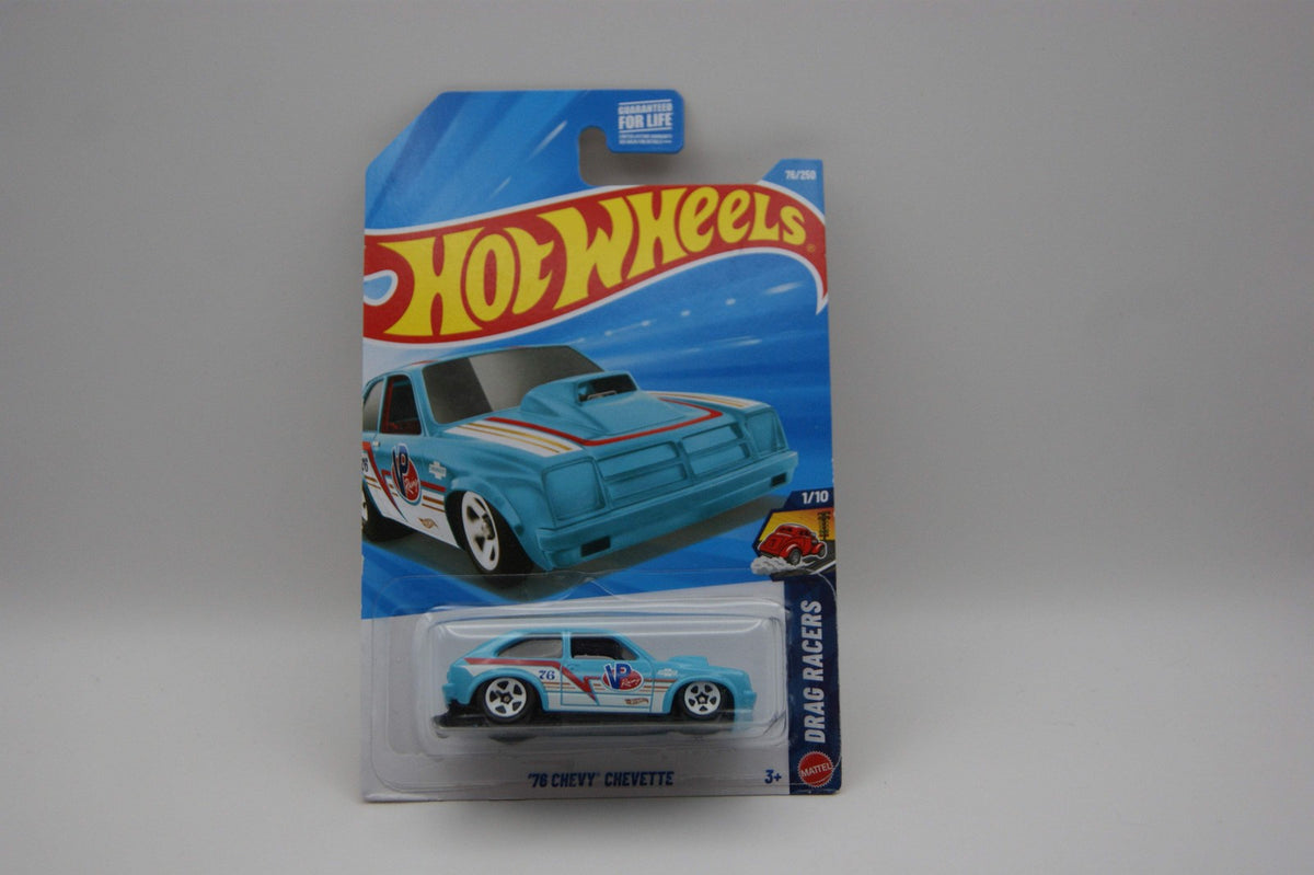 Hot Wheels ’76 Chevy Chevette 2026 HW Drag Racers 1/10 78/250 Blau VP Racing OVP