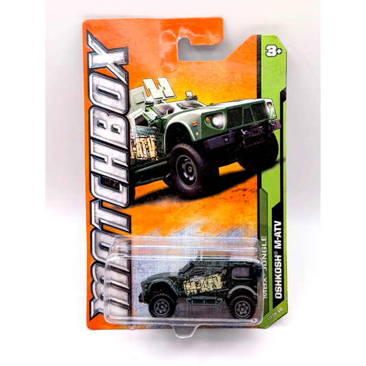 Matchbox Oshkosh M-ATV Militärfahrzeug MBX Jungle 10/10 US Long Card OVP