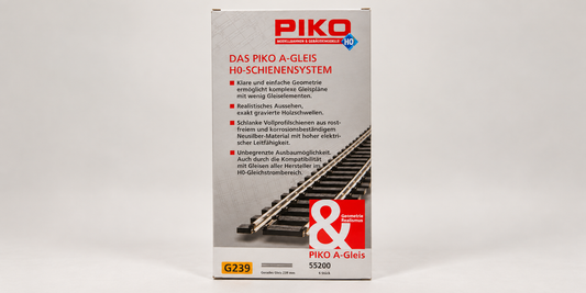 PIKO 55200 A-Gleis H0 G239 gerade 239 mm – 4 Stück – Neu in OVP