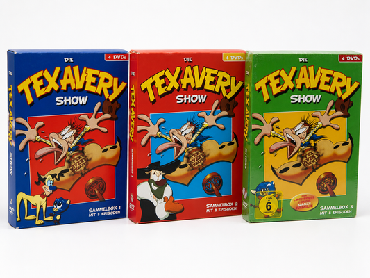 Die Tex Avery Show Komplett Sammelbox 1 2 3 – 12 DVDs – Deutsch – Box 3 NEU OVP