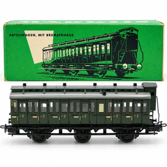 Märklin 4005 Abteilwagen 2. Klasse mit Bremserhaus grün H0 1:87 OVP