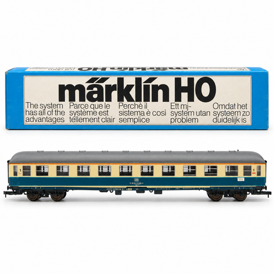 Märklin H0 DB 1. Klasse Schnellzugwagen Ozeanblau Beige Ep. IV in OVP 4154