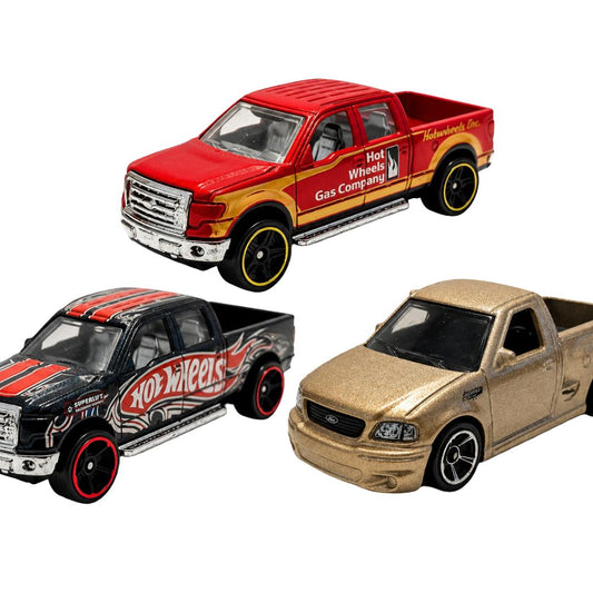 Hot Wheels Ford F-150 3er-Set – 2× 2009 F-150 & F-150 SVT Lightning – lose