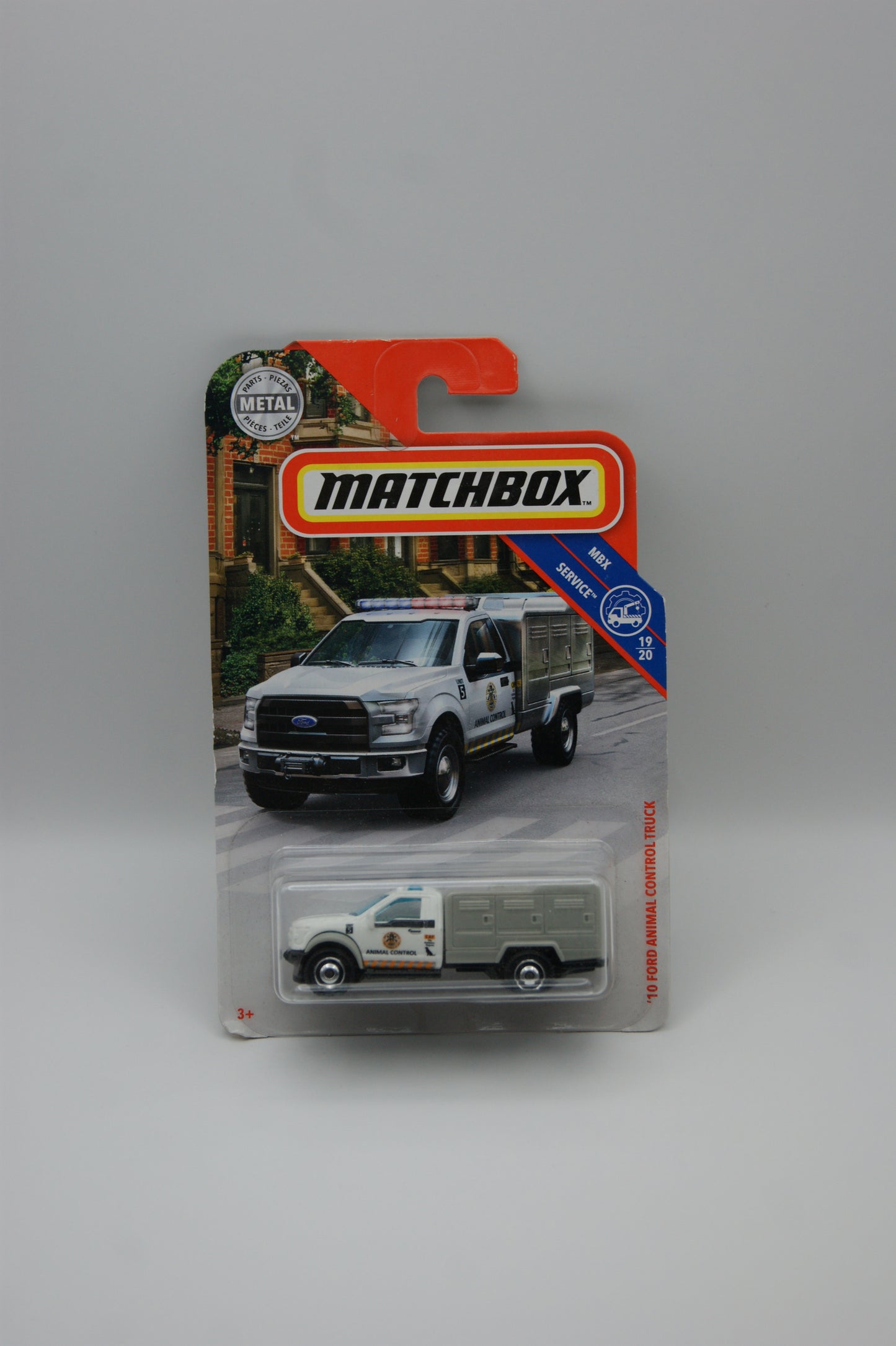 Matchbox ’10 Ford Animal Control Truck MBX Service 19/20 US Modell Long Card OVP