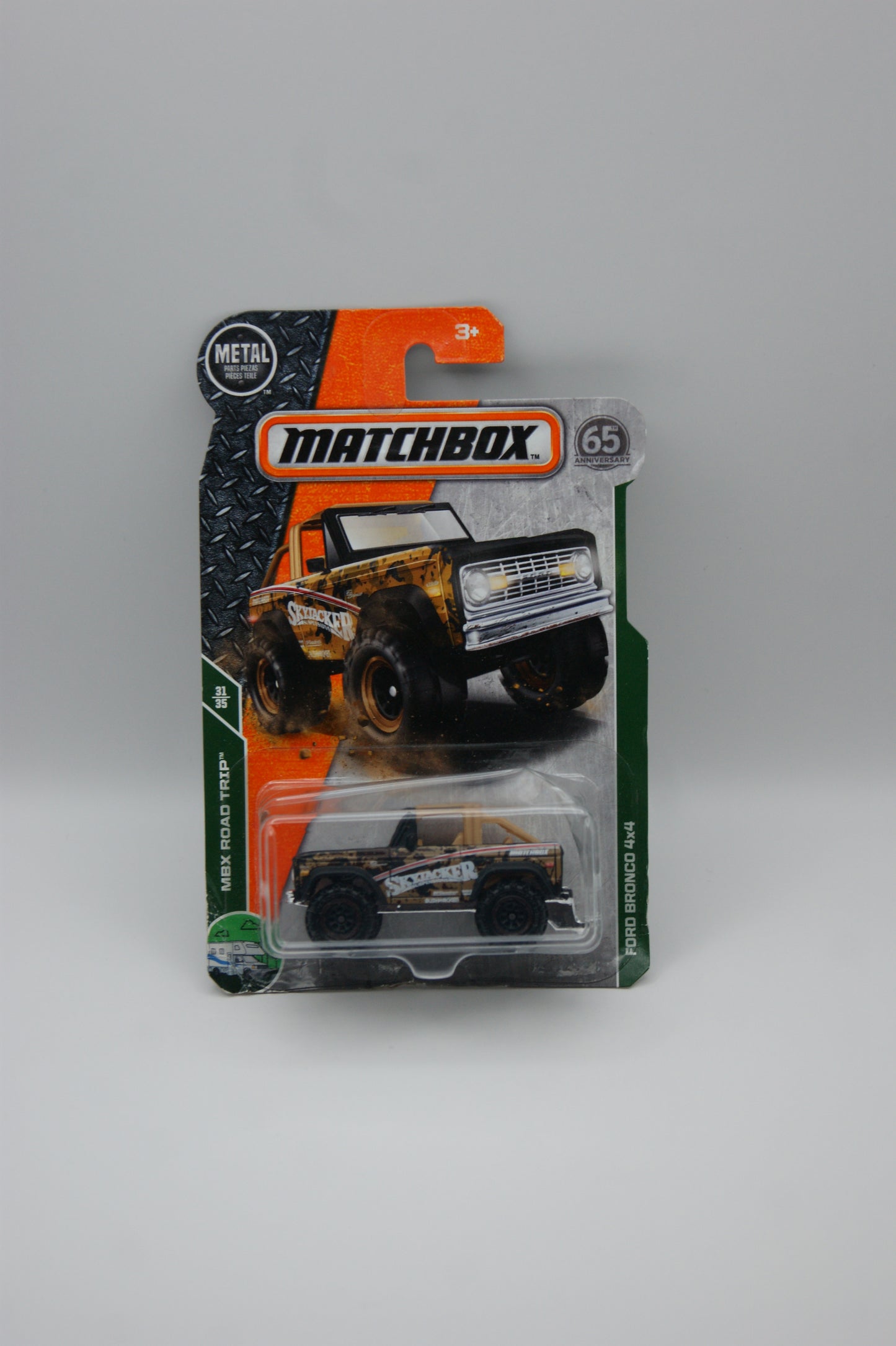 Matchbox Ford Bronco 4x4 Skyjacker MBX Road Trip 31/35 US Long Card OVP
