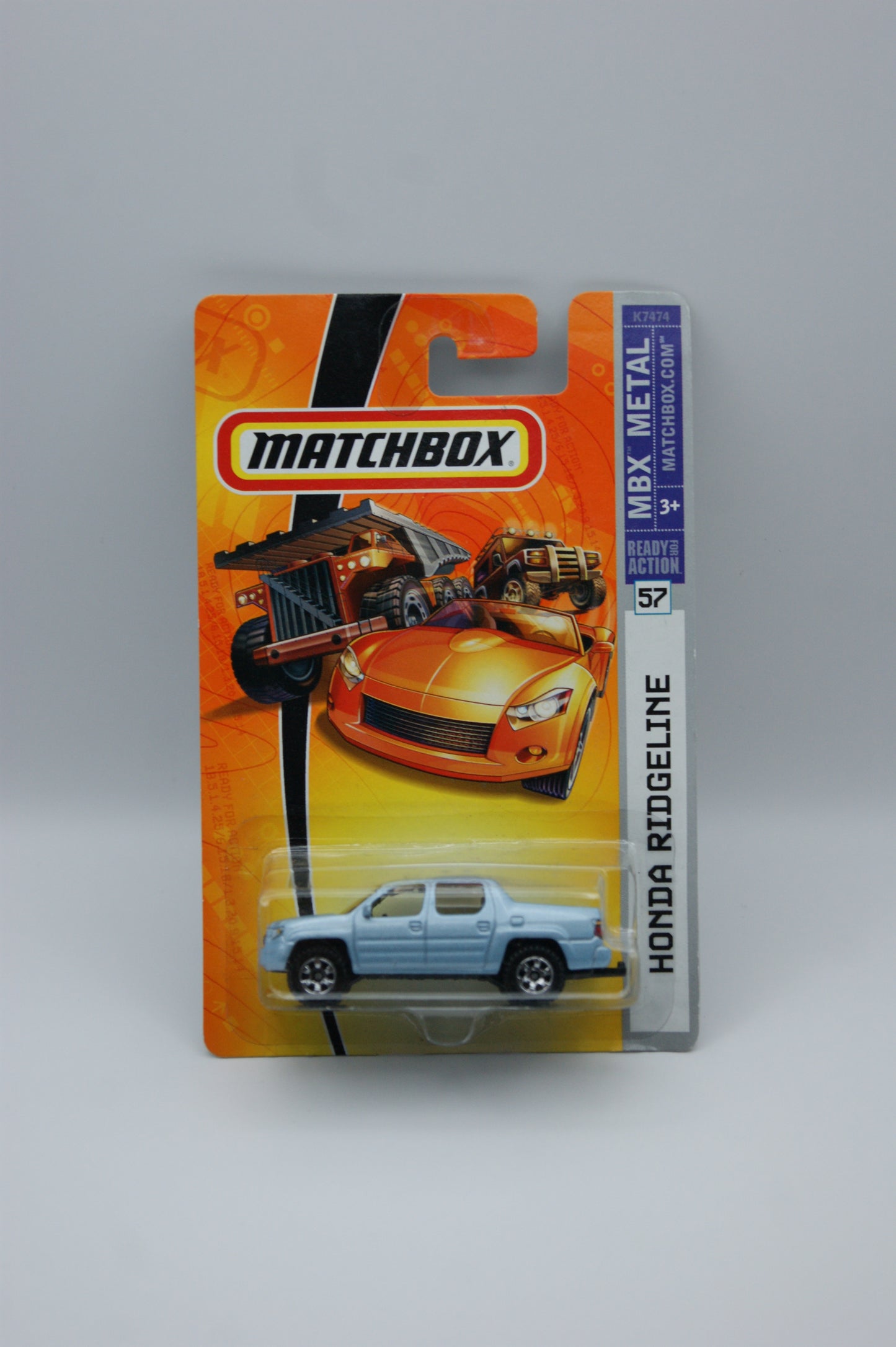 Matchbox Honda Ridgeline Hellblau #57 MBX Metal 2007 US Modell Long Card OVP